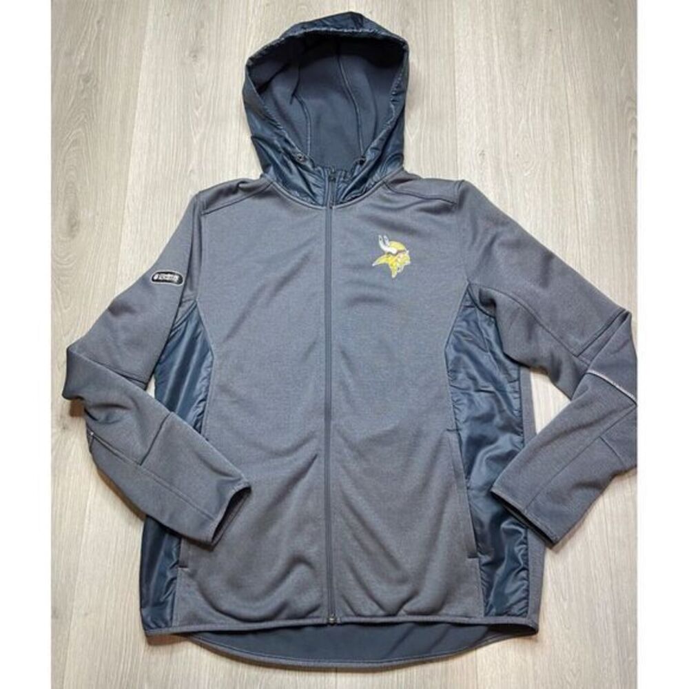 Minnesota Vikings Jacket Under Armour Women Large Hoodie Combine NFL Football UA